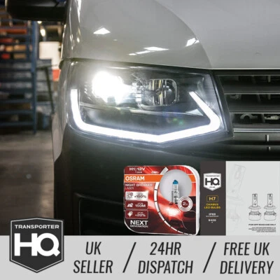 VW T6 LED DRL V3 Headlights – LIMITED EDITION All Black & Bulb Upgrades - Image 1 of 4