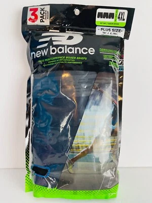 New Balance Men's 3 Pack Performances Boxer Briefs 4XL (52-54") - Image 1 of 4