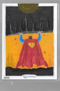 DC Legacy Superman 5 x 7  Sketchafex 9-case incentive Sketch Mark Spears - Picture 1 of 1