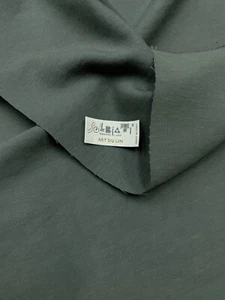 SOLBIATI Art Du Lin Suiting Fabric Green Twisted Linen Summertime Cloth 3.5m - Picture 1 of 12