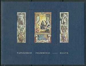 Malta - Arazzi fiamminghi blocco 6 nuovi di zecca 1980 Michel 609 - Foto 1 di 1