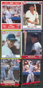 Will Clark 6 different Post Cereal 1990-1994 - Picture 1 of 1