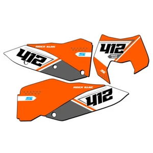 XCF SG65 Custom MX Number Plates Senge Graphics Kit Compatible with KTM - Picture 1 of 25