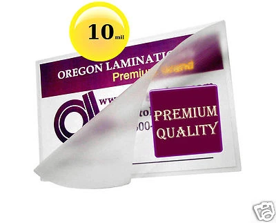 OREGON LAMINATIONS PREMIUM 500/pack 10 Mil Letter size Hot Laminating Pouches 9 x 11-1/2 Clear 9x11.5