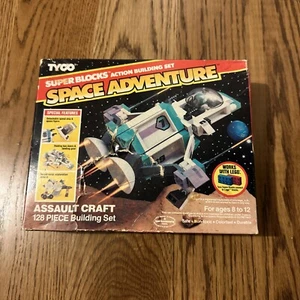 Vintage Tyco 1989 Super Blocks Space Adventure Assault Craft Toy Complete Sealed - Bild 1 von 7