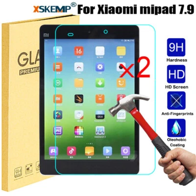 2 Pack Xiaomi mi Pad 2 3 Screen Protector Tempered Glass Guard Cover Protection - Image 1 of 4