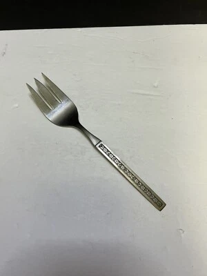 Oneida PHOENIX Stainless Profile Black Accent Silverware Serving Fork - Image 1 of 3