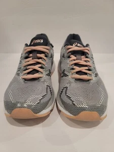 Asics Gel Nimbus 20 Womens Shoes Size 9 Gray Pink Racing Running Sneakers T850N - Picture 1 of 7