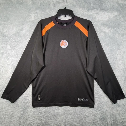Charlotte Bobcats Shirt Mens XL 18-20 Balck Orange Logo NBA Fusion -flaw Cover