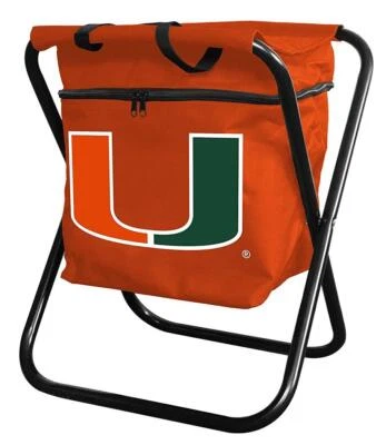 Miami Hurricanes NCAA Fútbol Universitario Puerta Trasera Fiesta Regalo Cuádruple Silla Enfriadora Foto 1 de 2