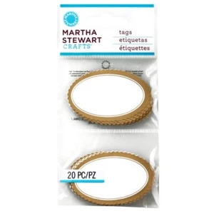 Etiquetas artesanales Martha Stewart - ETIQUETAS OVALADAS FESTONEADAS - 20 piezas - Imagen 1 de 1