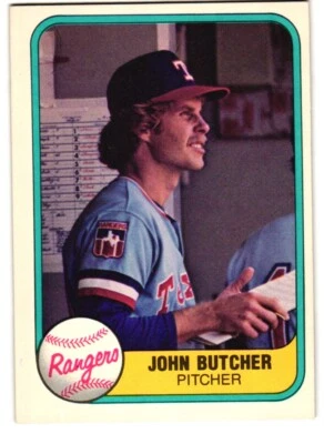 1981 Fleer #635 John Butcher Texas Rangers - Image 1 of 2