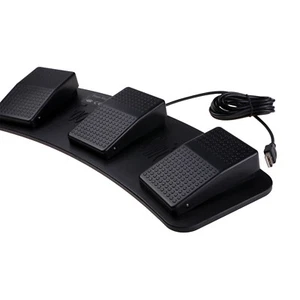PC USB Dreifach Fuß Pedal Schalter Tastatur 3 drei Pedale HID Medien Push to Talk - Bild 1 von 3