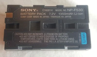Batería Sony NP-F530 1350mAh 7.2V COMO ESTÁ NO FUNCIONA OEM Piezas Originales Foto 1 de 4