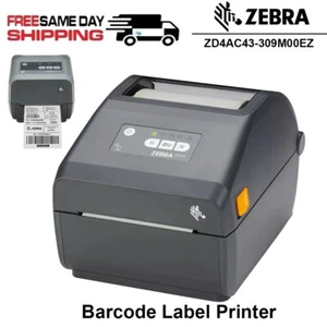 Zebra ZD421 USB ZD4AC43-309M00EZ 300dpi Desktop Thermal Barcode Label Printer - Picture 1 of 10