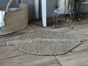 Alfombra Hoja Mate de Algas Marinas Producto Natural Sostenible L90/B60 cm 39423-00 - Imagen 1 de 3