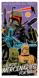 Star Wars Bounty Hunter IG-88 Artwork Have Blasters Will Travel J.J. Lendl Art - Picture 1 of 1