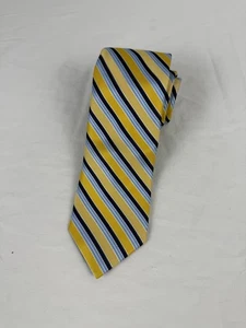 English Laundry Tie Gold And Blue Stripe - Picture 1 of 3
