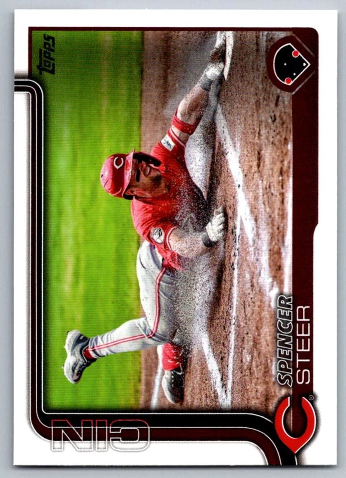 2025 Topps Spencer Steere Cincinnati Reds #37 - Image 1 of 2