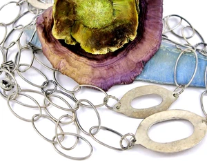 Silpada Sterling Silver 925 Link Necklace 35" N1506 - Picture 1 of 12