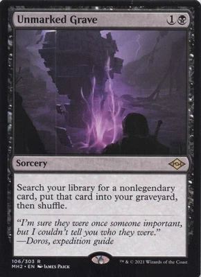 Unmarked Grave Modern Horizons 2 Regular Rare #106 NM MTG - Image 1 of 2