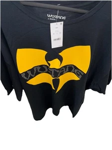 Camisa de rap Wu-Tang Clan para hombre L grande negra lentejuelas algodón nueva con etiquetas - Imagen 1 de 1