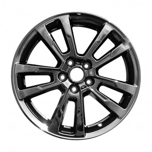 PVD Dark Chrome 5 Double Spoke 17 x 7 Refurbished Wheel - Picture 1 of 1