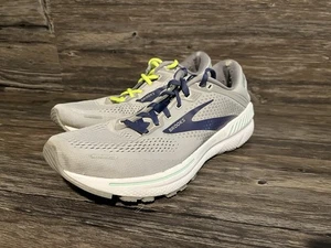 Brooks Adrenaline GTS 22 Women’s Running Shoe Size 10 Grey Blue Purple Yellow - Picture 1 of 8
