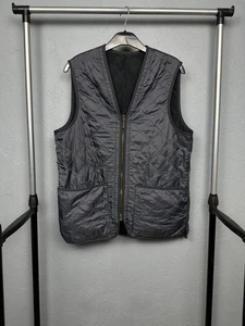 Barbour Mens Polarquilt Waistcoat/Zip Gilet Quilted Vest Size M - Picture 1 of 6