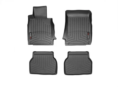 Forro de piso WeatherTech para BMW 528i 1997-2000 - 1ª y 2ª fila, negro Foto 1 de 4