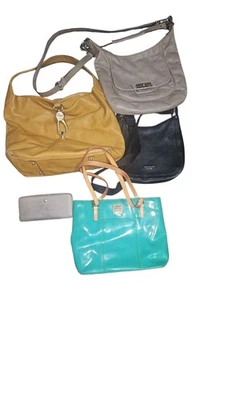 Lot Of 4 Designer Purses & 1 Wallet Rehab- Dooney, Kate Spade, Coach - Image 1 of 4