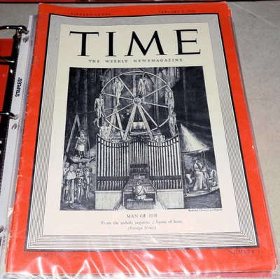 Time Magazine 1939 Mixed Issues Lot of 36 with January 2, 1939 Copy - Image 1 of 4