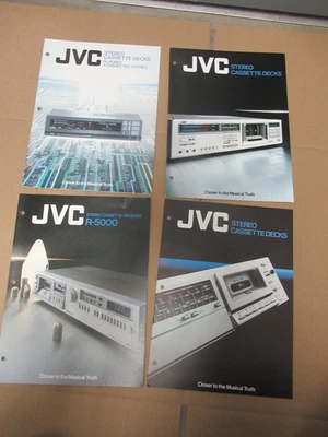 JVC Cassette Deck KDA8 DD9 DDV9 KDA3 KD10 KD1770 Original 4 Brochure Catalogue - Image 1 of 4