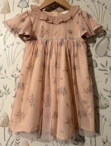 Girls Age 3-4 Years - Next Beautiful Short Sleeved Dress - Excellent Cond - Picture 1 of 5