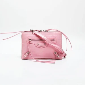 BALENCIAGA geprägtes Leder Neo Classic City Schultertasche rosa authentisch - Bild 1 von 9