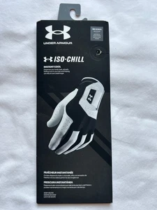Guante de golf Under Armour Iso-Chill mano derecha agarre transpirable negro/blanco MD/LG - Imagen 1 de 2