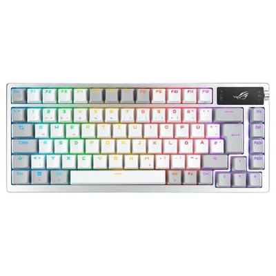 ASUS ROG Azoth White RGB Gaming-Tastatur: Ultimatives Tipperlebnis für Gamer - Bild 1 von 4