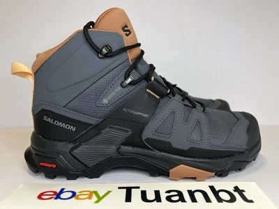 NUEVOS Zapatos de Senderismo Salomon X Ultra 04W Gore-Tex Para Mujer Negros/Marrones 412956 Foto 1 de 4