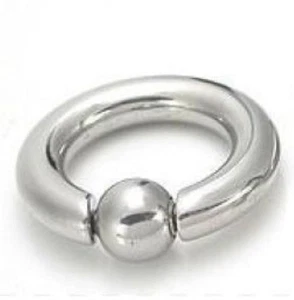 0g 5/8 Spring Load Snap fit Easy N Out 316L Surgical Steel Prince Albert Scrotum - Picture 1 of 7