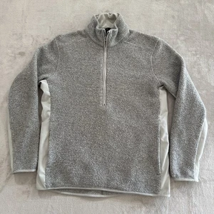 Lululemon Tundra Trek 1/2 Zip Sweater Mens Large Gray Wool Blend Pullover - Picture 1 of 5