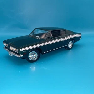 Road Legends 1969 Plymouth Barracuda 383 Diecast 1:18 DarkGreen W/stripe #92178 - Picture 1 of 15