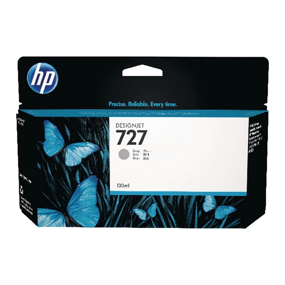 HP 727 (B3P24A) T920/T930/T1500/T1530/T2500/T2530 Series Grey 130ml Ink - Image 1 of 1