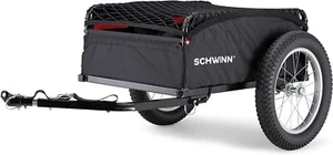 Schwinn Day Tripper Cargo Trailer Compact Storage Black 100# Capacity LQQK - Picture 1 of 13