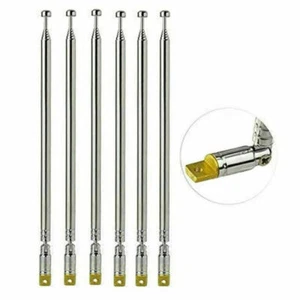 10x Teleskop Antenne FM UKW DAB Radio TV 5-Segment Teleskopantenne 11-32cm NEU - Bild 1 von 9