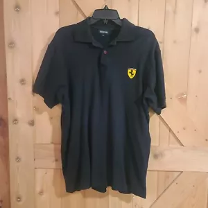 Polo uomo Ferrari prodotto ufficiale nera XL manica corta orlo dritto - Foto 1 di 10