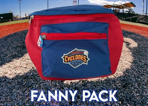 2022 SGA BROOKLYN CYCLONES FANNY PACK BAG BC LOGO ZIPPER RED BLUE NEW YORK METS Cover