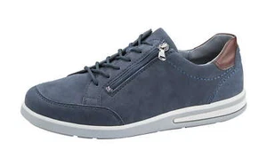 Waldläufer Klemens Blau Nubukleder Weit Halbschuh Schnürschuh 623004 301 416 - Bild 1 von 5