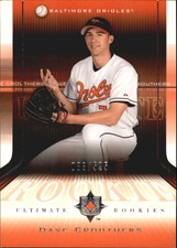 2004 Ultimate Collection Baseball Card #142 Dave Crouthers UR T1 Rookie /525