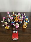 Lot 15 figurines Disney Mickey Minnie Mouse Pluton Dingo Daisy Donald Duck PVC voiture