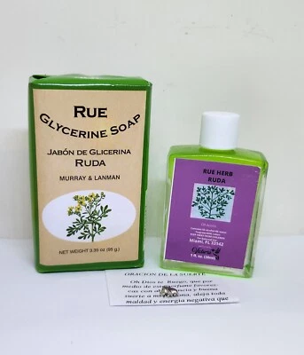 ARTESANIA PERU RUDA JABON Y PERFUME CON FEROMONAS ATRAE SUERTE Y DINERO ORACION Y AMULETO INCLU